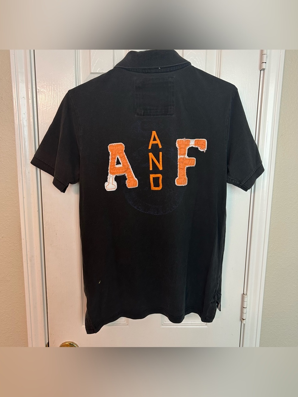 Vintage Y2K Abercrombie and Fitch Polo Shirt Size Medium Muscle Grunge Patchwork